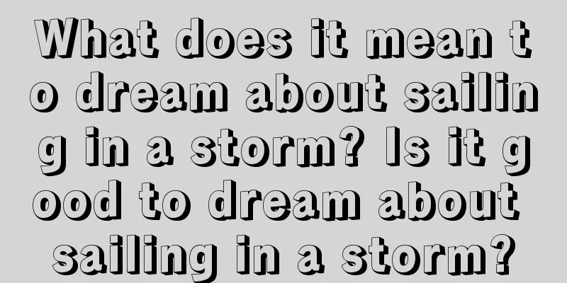 What does it mean to dream about sailing in a storm? Is it good to dream about sailing in a storm?