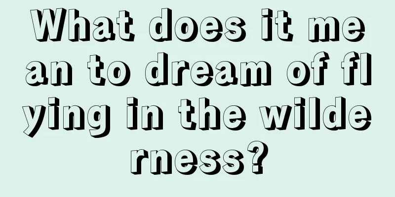 What does it mean to dream of flying in the wilderness?