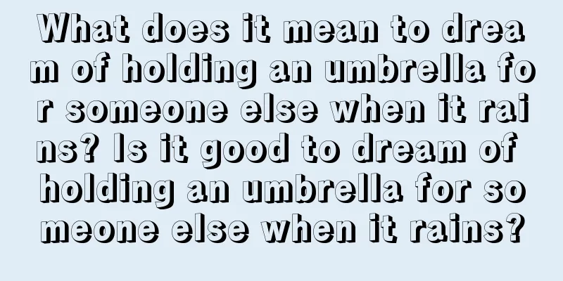 What does it mean to dream of holding an umbrella for someone else when it rains? Is it good to dream of holding an umbrella for someone else when it rains?