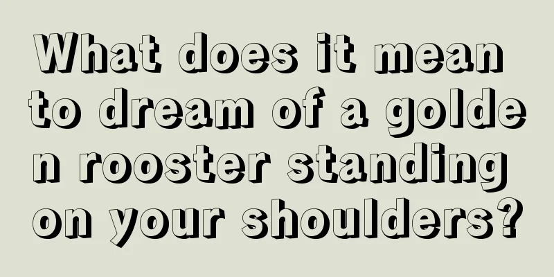 What does it mean to dream of a golden rooster standing on your shoulders?