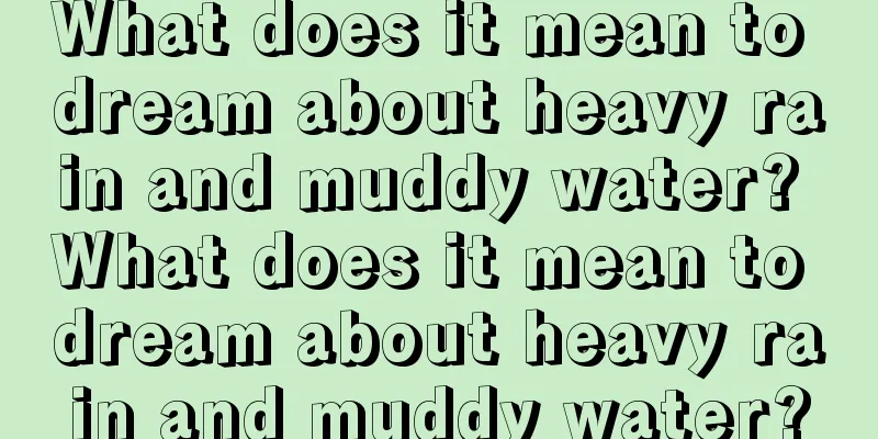 What does it mean to dream about heavy rain and muddy water? What does it mean to dream about heavy rain and muddy water?