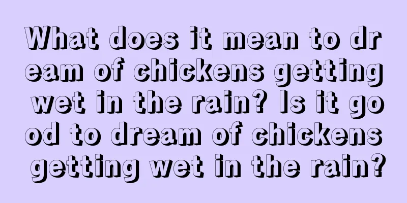 What does it mean to dream of chickens getting wet in the rain? Is it good to dream of chickens getting wet in the rain?