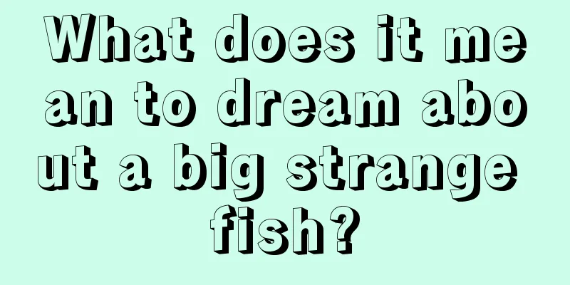 What does it mean to dream about a big strange fish?