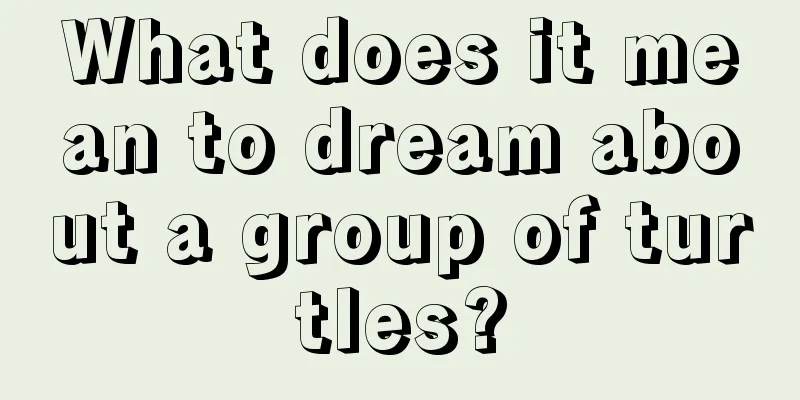 What does it mean to dream about a group of turtles?