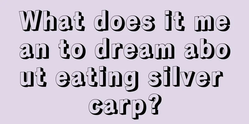 What does it mean to dream about eating silver carp?