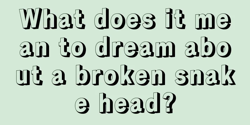 What does it mean to dream about a broken snake head?