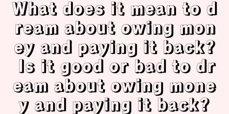 What does it mean to dream about owing money and paying it back? Is it good or bad to dream about owing money and paying it back?