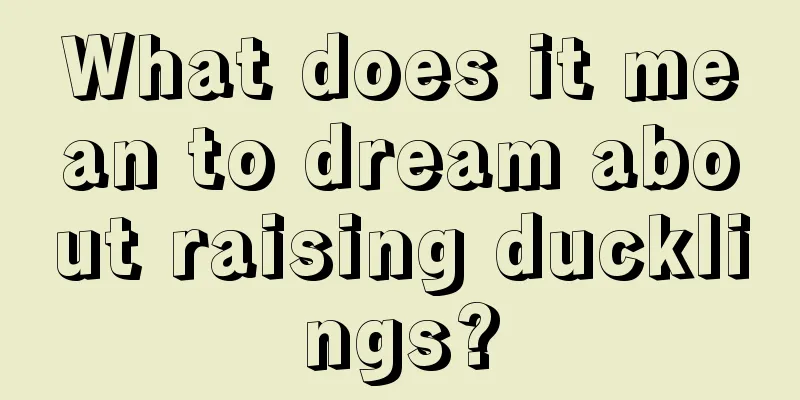 What does it mean to dream about raising ducklings?