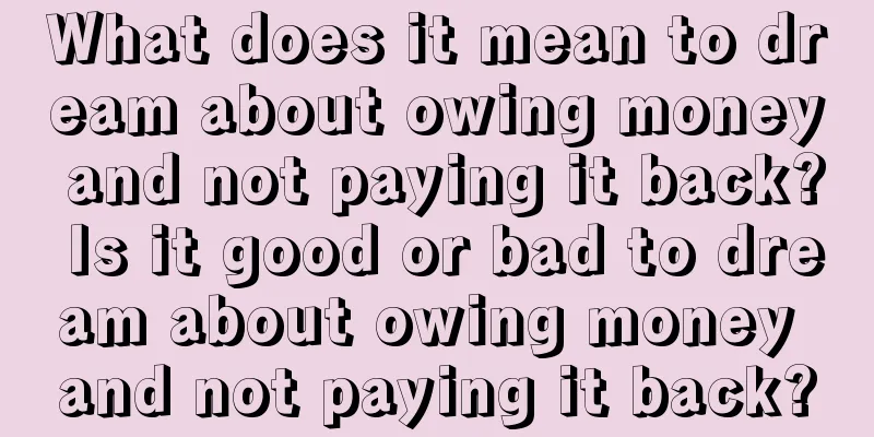 What does it mean to dream about owing money and not paying it back? Is it good or bad to dream about owing money and not paying it back?