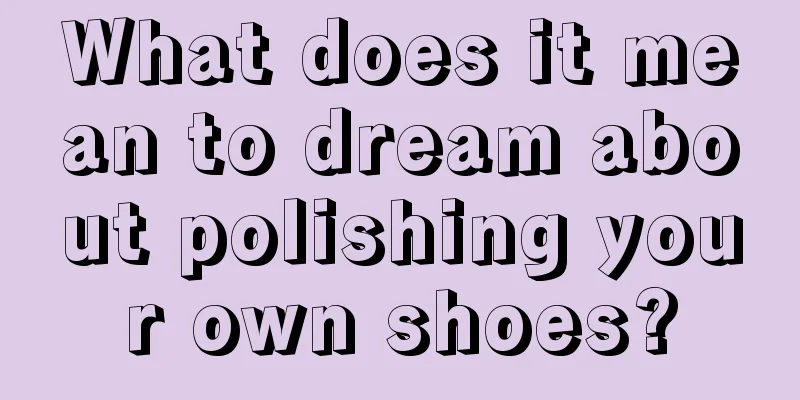 What does it mean to dream about polishing your own shoes?