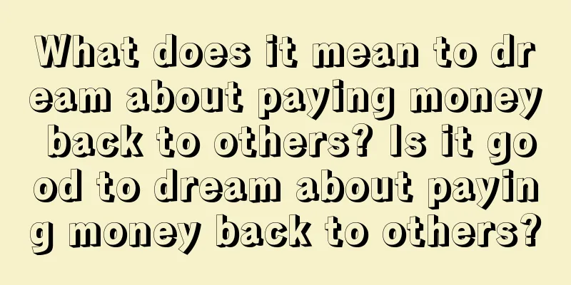 What does it mean to dream about paying money back to others? Is it good to dream about paying money back to others?