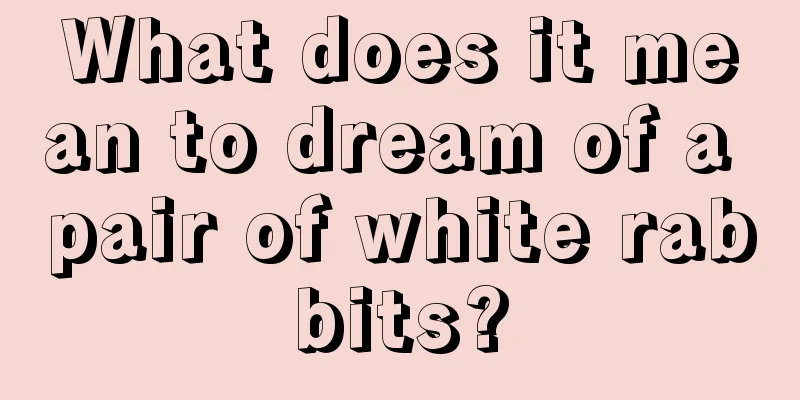 What does it mean to dream of a pair of white rabbits?