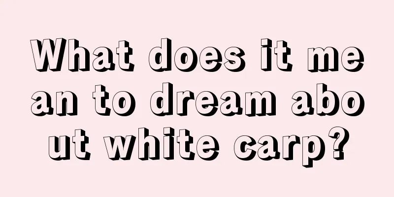 What does it mean to dream about white carp?