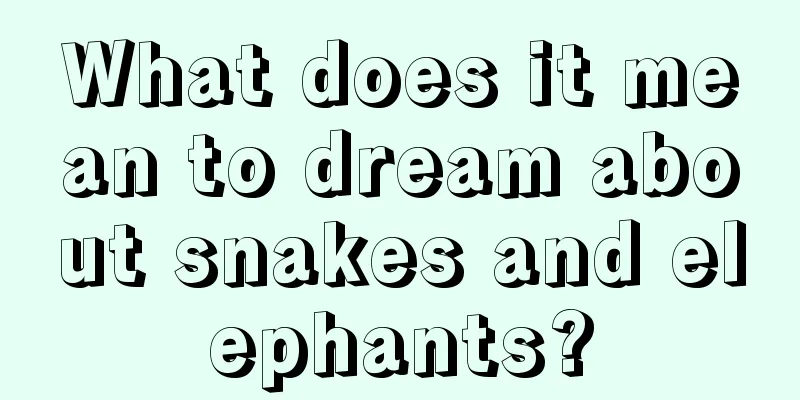 What does it mean to dream about snakes and elephants?