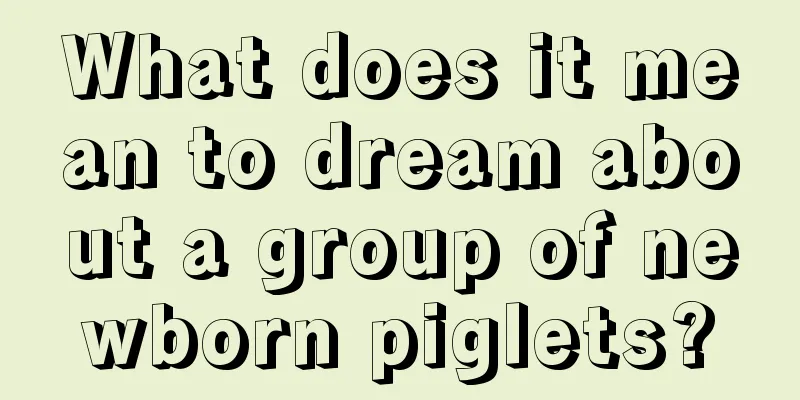 What does it mean to dream about a group of newborn piglets?