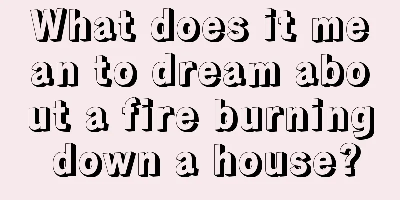 What does it mean to dream about a fire burning down a house?