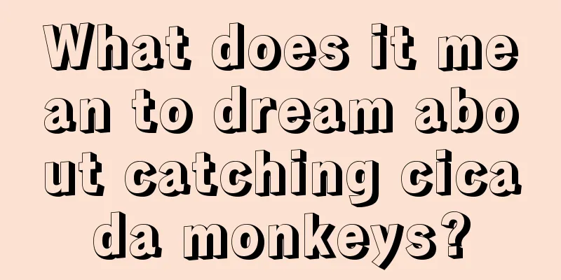 What does it mean to dream about catching cicada monkeys?