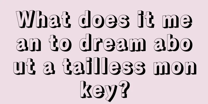 What does it mean to dream about a tailless monkey?