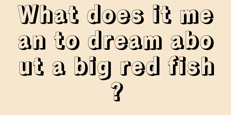 What does it mean to dream about a big red fish?