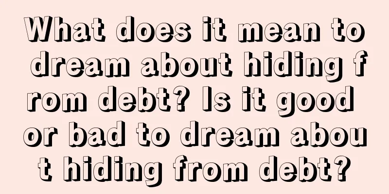 What does it mean to dream about hiding from debt? Is it good or bad to dream about hiding from debt?