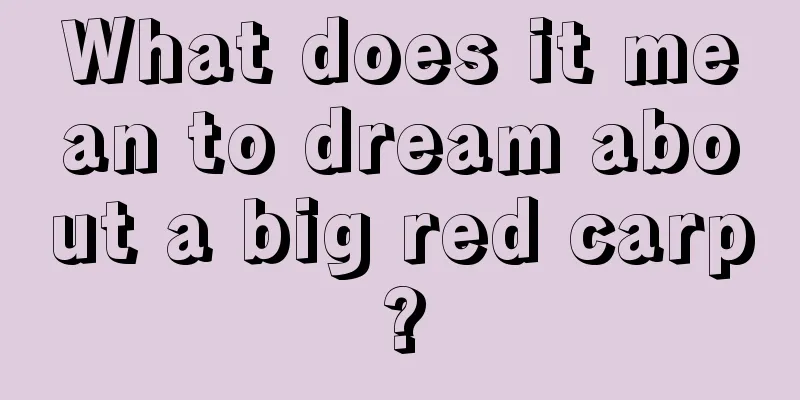 What does it mean to dream about a big red carp?