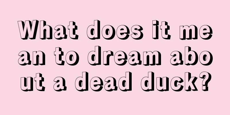 What does it mean to dream about a dead duck?