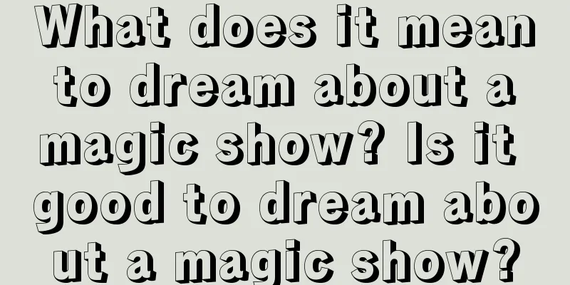 What does it mean to dream about a magic show? Is it good to dream about a magic show?