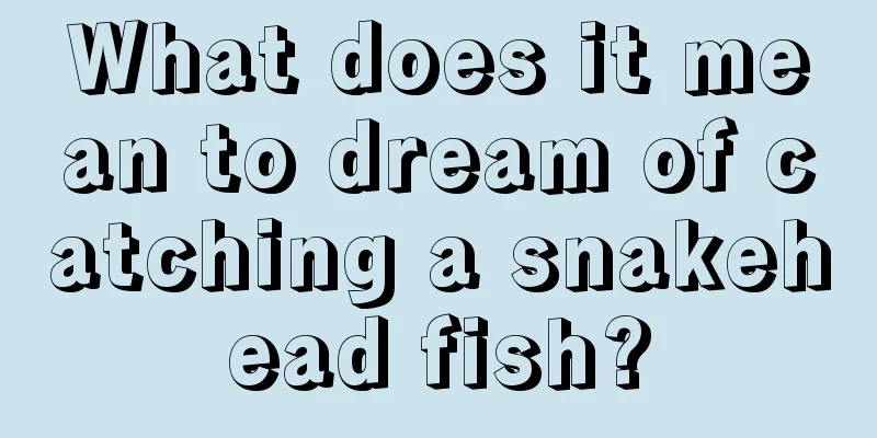 What does it mean to dream of catching a snakehead fish?