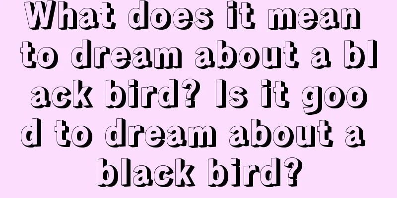 What does it mean to dream about a black bird? Is it good to dream about a black bird?