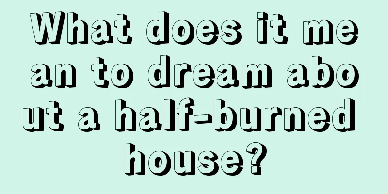 What does it mean to dream about a half-burned house?