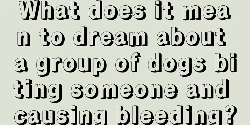 What does it mean to dream about a group of dogs biting someone and causing bleeding?