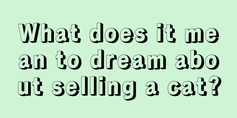 What does it mean to dream about selling a cat?