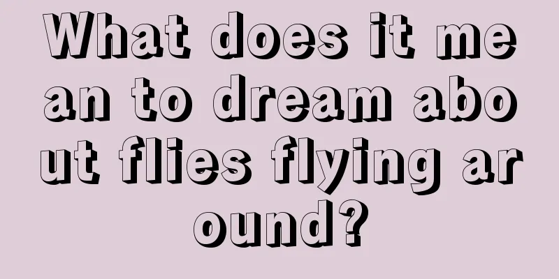 What does it mean to dream about flies flying around?