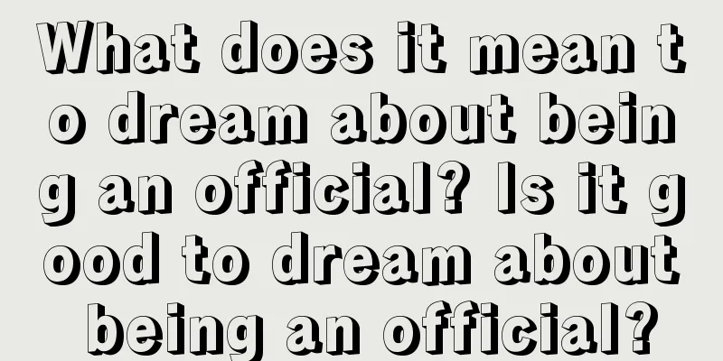 What does it mean to dream about being an official? Is it good to dream about being an official?