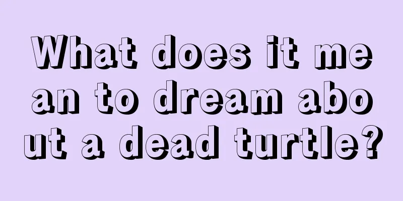 What does it mean to dream about a dead turtle?