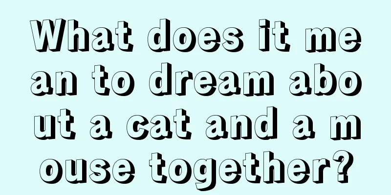 What does it mean to dream about a cat and a mouse together?