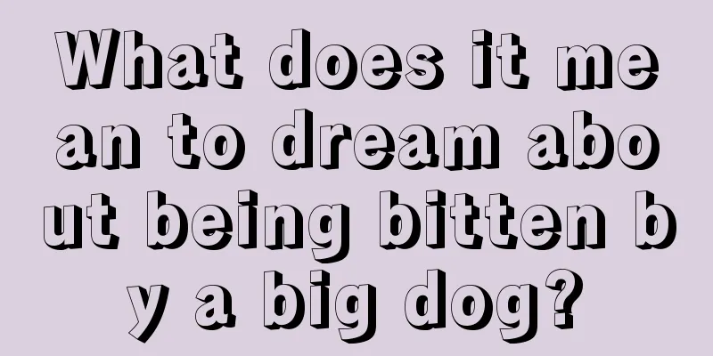 What does it mean to dream about being bitten by a big dog?