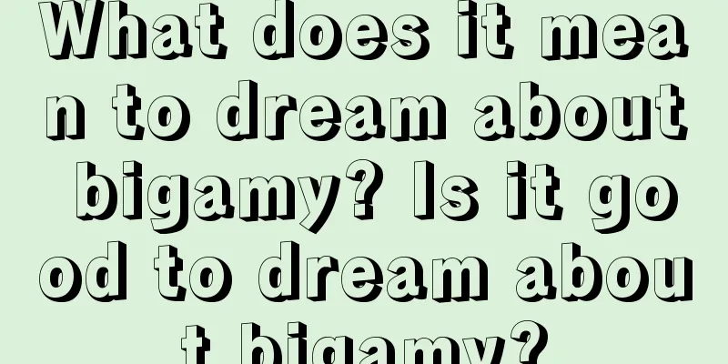 What does it mean to dream about bigamy? Is it good to dream about bigamy?