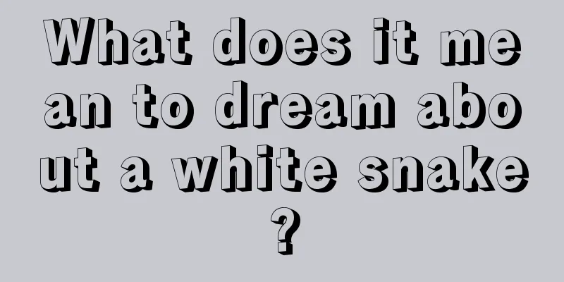 What does it mean to dream about a white snake?