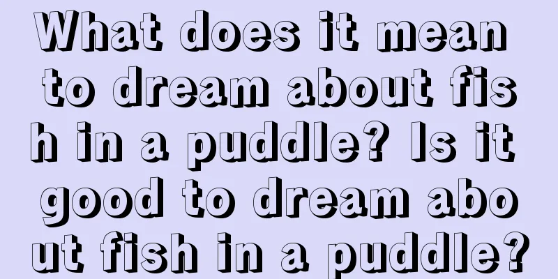 What does it mean to dream about fish in a puddle? Is it good to dream about fish in a puddle?