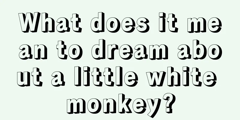 What does it mean to dream about a little white monkey?