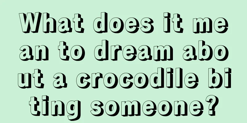 What does it mean to dream about a crocodile biting someone?