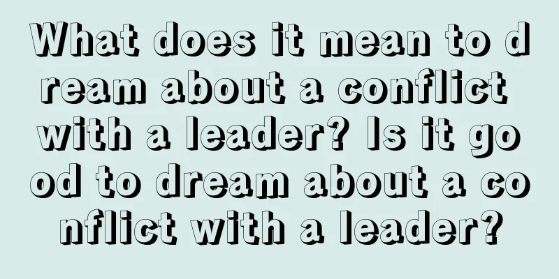 What does it mean to dream about a conflict with a leader? Is it good to dream about a conflict with a leader?