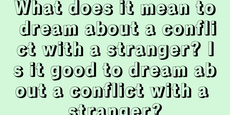 What does it mean to dream about a conflict with a stranger? Is it good to dream about a conflict with a stranger?