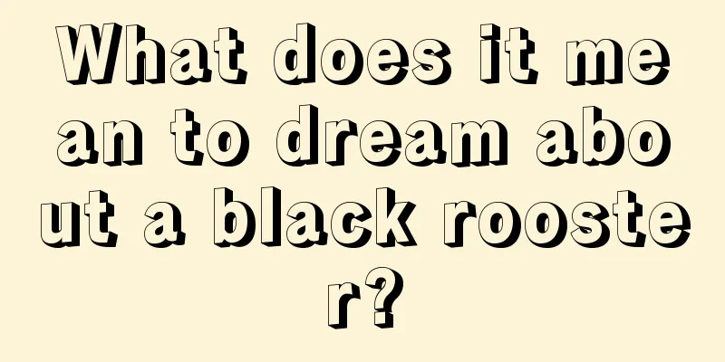 What does it mean to dream about a black rooster?