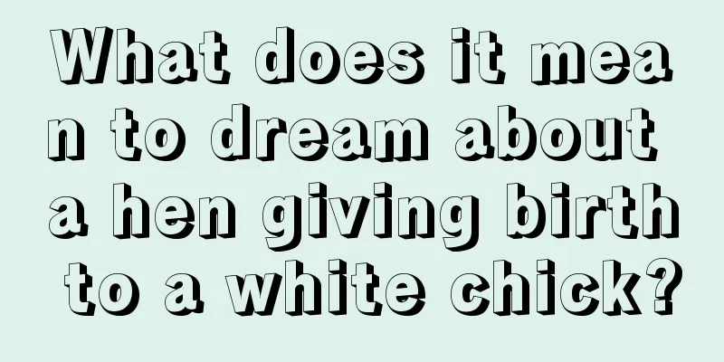 What does it mean to dream about a hen giving birth to a white chick?