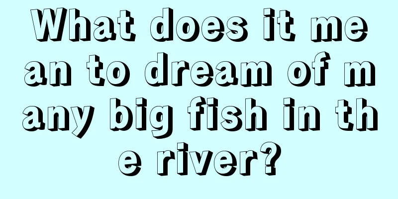 What does it mean to dream of many big fish in the river?