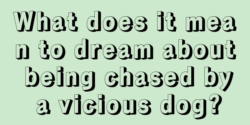 What does it mean to dream about being chased by a vicious dog?