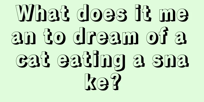 What does it mean to dream of a cat eating a snake?