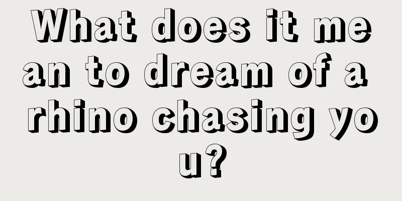 What does it mean to dream of a rhino chasing you?